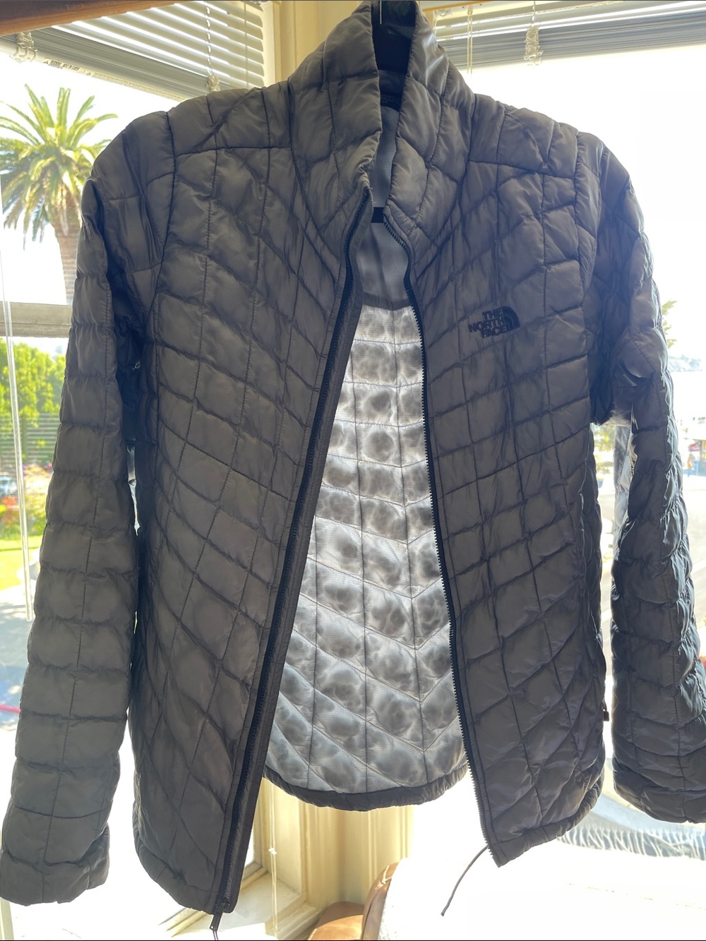 The North Face Women's Thermoball Grey Puffer Jacket